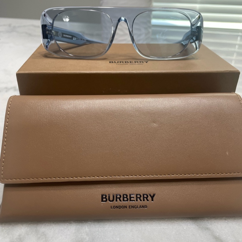 Burberry light blue frames